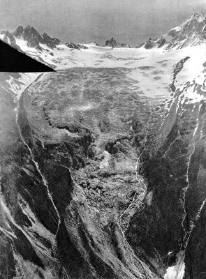 Aiguille du Tour, Grande Fourche, Aiguille du Chardonnet, Glacier du Tour avant 1928