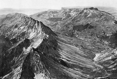 Dévoluy: montagne de Féraud, Pic de Bure, avant 1928