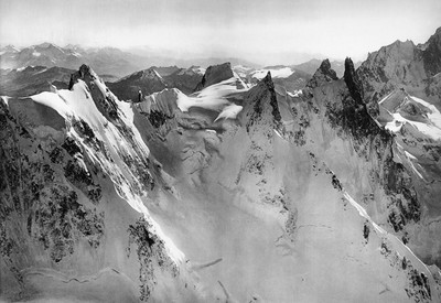 Dôme de Rochefort - Aiguille de Rochefort - Mont Mallet - Dent du Géant, avant 1928