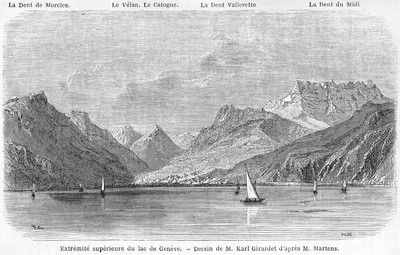 Léman et Dents du Midi, en 1865 (GRV)