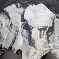 Grand Combin vu de 5200m. le 19 août 2012.