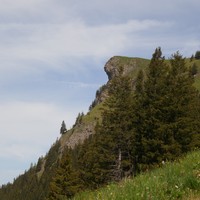 Sommet vu de l'E depuis l'alpage à 1830m
