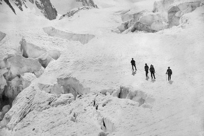 Glacier Blanc, par Vittorio Sella (détail), le 13 août 1883 Glacier Blanc, par Vittorio Sella (détail), le 13 août 1883