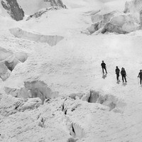 Glacier Blanc, par Vittorio Sella (détail), le 13 août 1883
