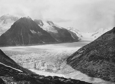 Glacier d'Aletsch, Eggishorn vus de Tälligrat par Vittorio Sella Glacier d'Aletsch, Eggishorn vus de Tälligrat par Vittorio Sella