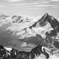 Mont Rose et Cervin vus de la Dent Blanche par Vittorio Sella - 1885