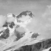 Monte Rosa, vu du Fallerhorn par Vittorio Sella en 1885