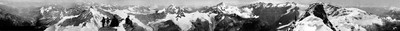 Panorama pris du sommet du Cervin, par Vittorio Sella Panorama pris du sommet du Cervin, par Vittorio Sella