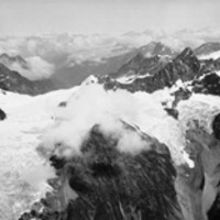 Panorama pris du sommet du Cervin, par Vittorio Sella