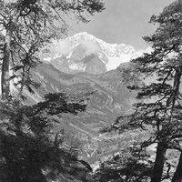 Mont Blanc vu du val de Doire par Vittorio Sella