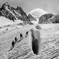 Grande Sagne, Barre Noire, Barre des Écrins, Glacier Blanc par Vittorio Sella 1883