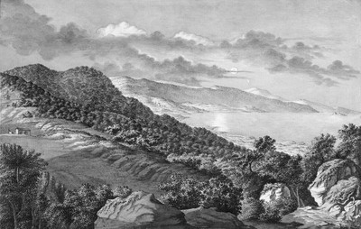Volcans du golfe de Pouzzole par Hans Konrad Escher en 1788 Volcans du golfe de Pouzzole par Hans Konrad Escher en 1788