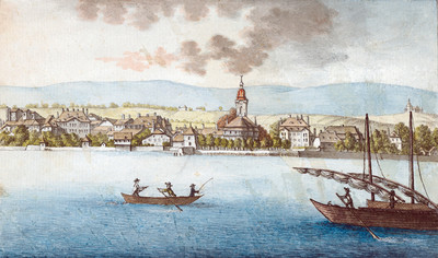 Morges et le Jura en 1784 par Hans Konrad Escher Morges et le Jura en 1784 par Hans Konrad Escher