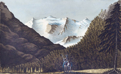 Piz Palü en 1793 par Hans Konrad Escher Piz Palü en 1793 par Hans Konrad Escher