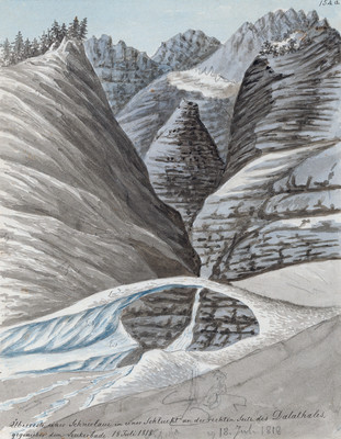 Pont de neige à Leukerbad par Hans Konrad Escher Pont de neige à Leukerbad par Hans Konrad Escher