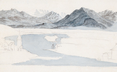 Blümlisalp, lac de Thoune par Hans Konrad Escher von der Linth Blümlisalp, lac de Thoune par Hans Konrad Escher von der Linth