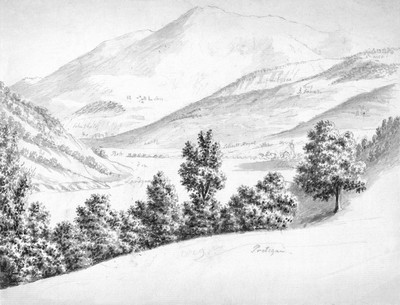 Prättigau, Sassauna, par Hans Konrad Escher Prättigau, Sassauna, par Hans Konrad Escher