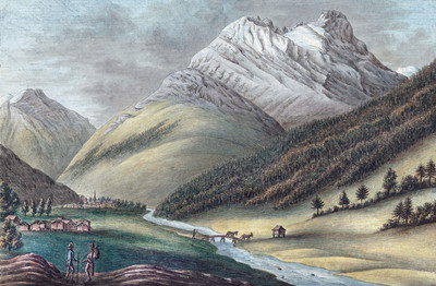 Vallée de Saas, Mittaghorn, par Hans Conrad Escher Vallée de Saas, Mittaghorn, par Hans Conrad Escher