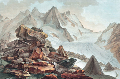 Glacier Unteraar par Caspar Wolf Glacier Unteraar par Caspar Wolf