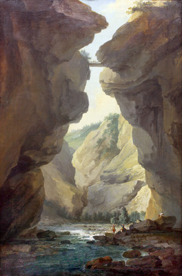 Gorges de la Dala, Leukerbad, par Caspar Wolf Gorges de la Dala, Leukerbad, par Caspar Wolf