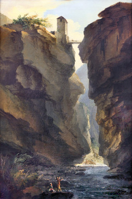 Gorges de la Dala, Leukerbad, par Caspar Wolf Gorges de la Dala, Leukerbad, par Caspar Wolf