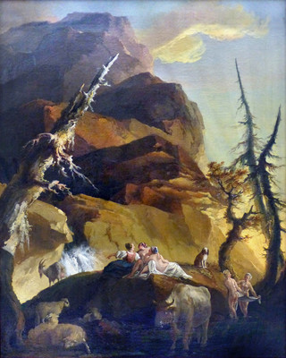 Au pied de la Montagne, par Caspar Wolf Au pied de la Montagne, par Caspar Wolf