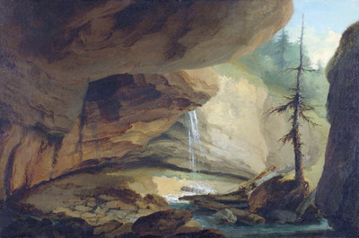 Grotte et cascade en 1776 par Caspar Wolf Grotte et cascade en 1776 par Caspar Wolf
