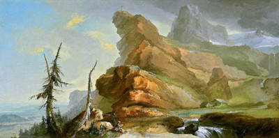 Paysage de Montagne par Caspar Wolf Paysage de Montagne par Caspar Wolf
