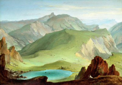 Seebergsee vu du Muntigalm par Caspar Wolf Seebergsee vu du Muntigalm par Caspar Wolf