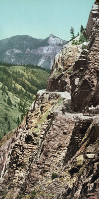Ancienne route Ouray - Silverton , par Detroit Publishing Co N°0000051018 Ancienne route Ouray - Silverton , par Detroit Publishing Co N°0000051018