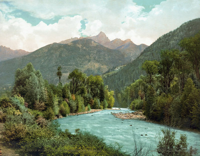Needle Mountains vues du canyon de la rivière Animas, par Detroit Publishing Co N°0000053141 Needle Mountains vues du canyon de la rivière Animas, par Detroit Publishing Co N°0000053141