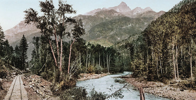 Needle Mountains vues du canyon de la rivière Animas, par Detroit Publishing Co N°0000051027 Needle Mountains vues du canyon de la rivière Animas, par Detroit Publishing Co N°0000051027