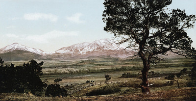 Spanish Peaks, par Detroit Publishing Co N°0000051024 Spanish Peaks, par Detroit Publishing Co N°0000051024