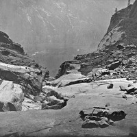 Vallée du Yosemite, Yosemite fall, par Carleton Watkins