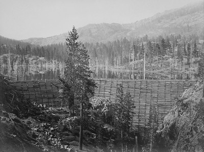 Ancien Barrage, Nevada county, par Carleton Watkins