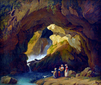 Grotte par caspar Wolf Grotte par caspar Wolf