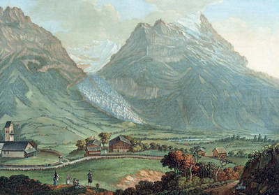 Eiger, glacier de Grindelwald, par Caspar Wolf Eiger, glacier de Grindelwald, par Caspar Wolf