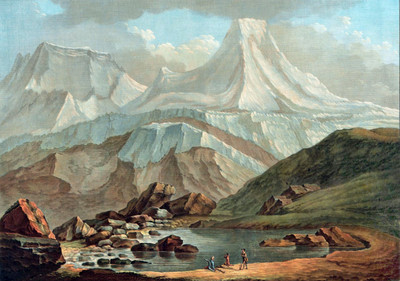 Grosshorn et Breithorn de Lauterbrunnen par Caspar Wolf Grosshorn et Breithorn de Lauterbrunnen par Caspar Wolf