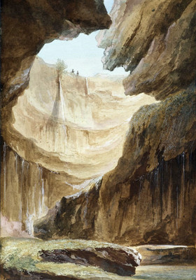 La grotte du loup à Welschenrohr dans le canton de Soleure par Caspar Wolf La grotte du loup à Welschenrohr dans le canton de Soleure par Caspar Wolf