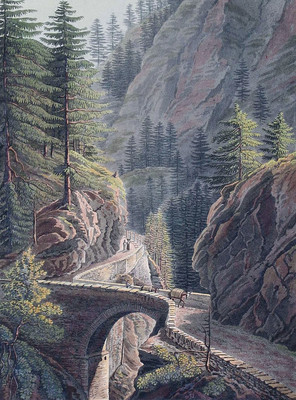 La Via Mala par Johann Jacob Meyer (Meier)