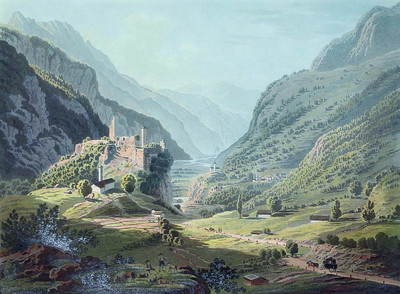 Misocco et Soazza par Johann Jacob Meyer (Meier)