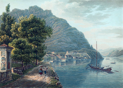 Malgrate, lac de Côme par Johann Jakob Meyer (Meier)