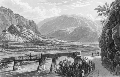 Entrée de la vallée de Domleschg par Johan Jacob Meyer (Meier)