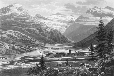 Aux sources du Rhin postérieur par Johan Jacob Meyer (Meier)