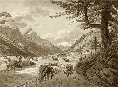 Splügen par Johan Jacob Meyer (Meier)