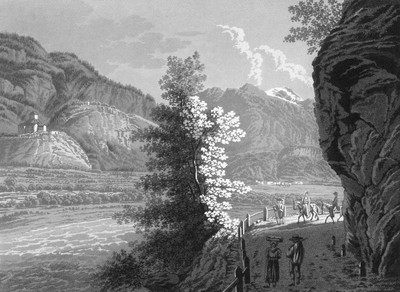 Entrée de la vallée de Domleschg par Johan Jacob Meyer (Meier)