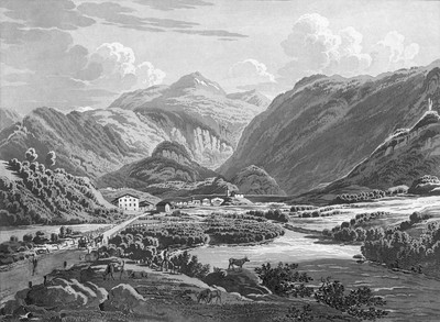 La vallée d'Andeer par Johann Jacob Meyer (Meier)