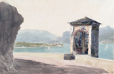 Le lac de Côme àCorenno Plinio par Johann Jakob Meyer (Meier)