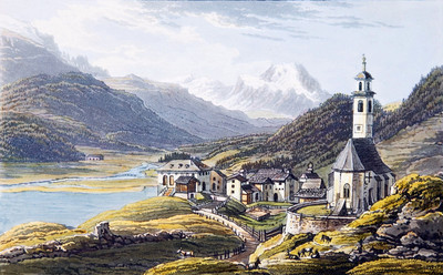 St Moritz par Johan Jacob Meyer (Meier)