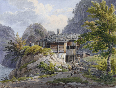 Dans l'Oberland bernois par Johan Jacob Meyer (Meier)